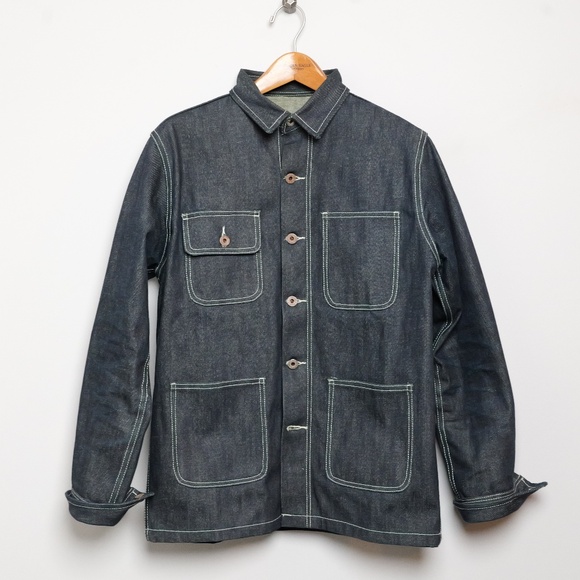 Japanese SelvedgeChore CoatNama DenimSize Medium Denim Jacket